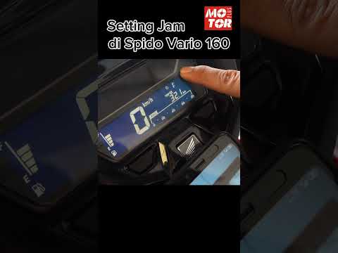 Cara Setting Jam di Speedometer Honda Vario 160 #shorts #vario #speedometer