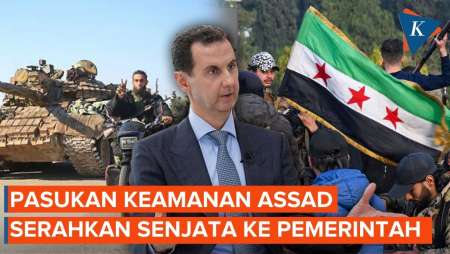 Ramai-ramai Pasukan Keamanan Assad Serahkan Senjata ke Pemerintah Baru Suriah