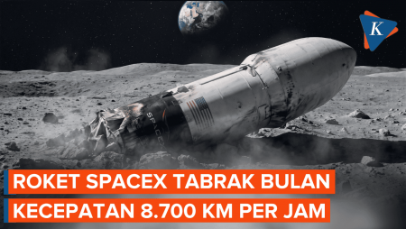 Roket SpaceX Tabrak Bulan, Kecepatan Capai 8.700 Km Per Jam