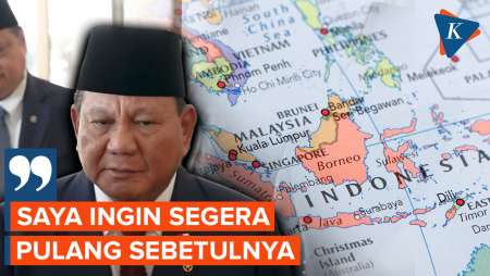 10 Hari Kunjungan ke Luar Negeri, Prabowo Rindu Pulang ke Indonesia