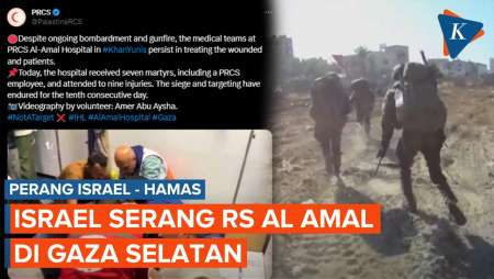 Pasukan Israel Serang RS Al Amal di Gaza Selatan