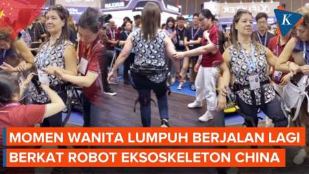 Robot Eksoskeleton China Bikin Wanita Lumpuh Bisa Jalan Lagi!