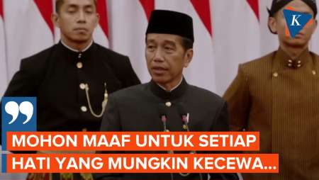 Saat Jokowi Minta Maaf di Pidato Kenegaraan Terakhirnya