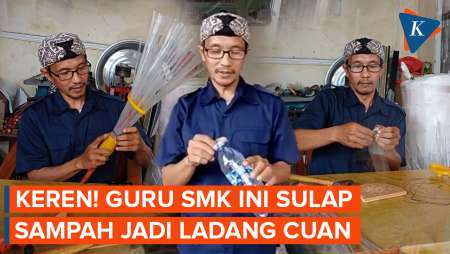 Dulu Diteriaki Pemulung, Guru SMK Ini Cuan hingga Rp 20 Juta Sulap Sampah Plastik