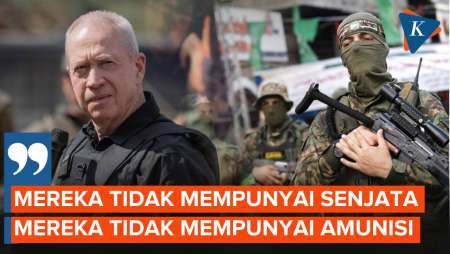 Di Hadapan Prajuritnya, Menhan Israel Klaim Hamas Kehabisan Sumber Daya Perang