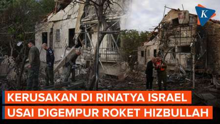 Penampakan Rinatya Israel Rusak Parah Usai Digempur Roket Hizbullah