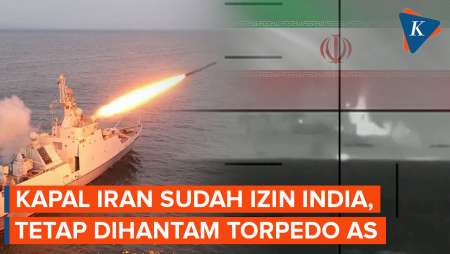 Kapal Perang Iran Tetap Jadi Sasaran Torpedo AS meski Kantongi Izin Sandar India