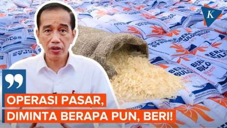 Jokowi Perintahkan Operasi Pasar di Tengah Mahalnya Beras