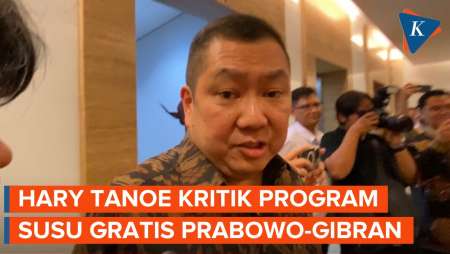 Pertanyakan Dana Program Susu Gratis, Hary Tanoe: Ada Uangnya Tidak?