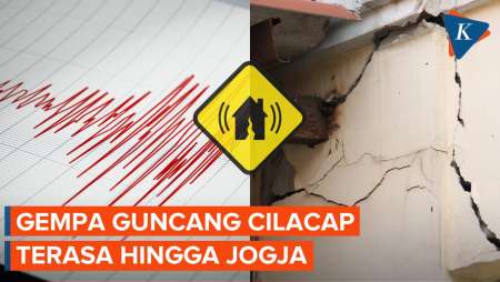 Gempa M 4,9 Guncang Cilacap, Terasa hingga Jogja, Tak Berpotensi Tsunami