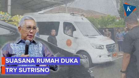 Suasana Rumah Duka Try Sutrisno