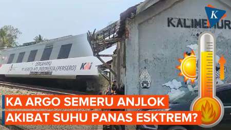 KA Argo Semeru Anjlok Diduga karena Suhu Panas Ekstrem Berdampak pada Rel