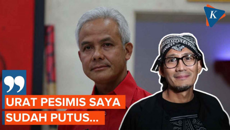 Sandiaga soal Jadi Cawapres Ganjar: Urat Pesimis Saya Sudah Putus