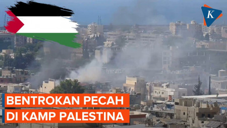 Detik-detik Bentrokan Pecah di Kamp Pengungsi Palestina Terbesar di Lebanon