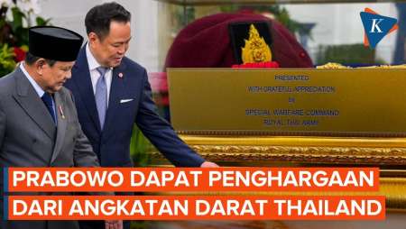 Prabowo Dapat Penghargaan Dari Militer Thailand, Anutin: Anda Ikon Militer