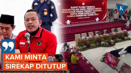 Hari Ke-2 Rapat Pleno Rekapitulasi Nasional, Saksi PDI-P Kritik Sirekap KPU