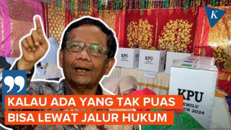 Pesan Mahfud di Hari Pemilu: Kalo Tak Puas Bisa Lewat Jalur Hukum