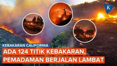 Ada 124 Titik Kebakaran di California, Upaya Pemadaman Berjalan Lambat