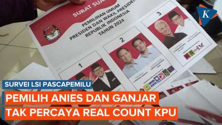 Survei LSI: Mayoritas Publik Percaya Real Count KPU