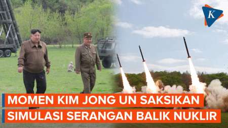 Kim Jong Un Awasi Simulasi Serangan Balik Nuklir