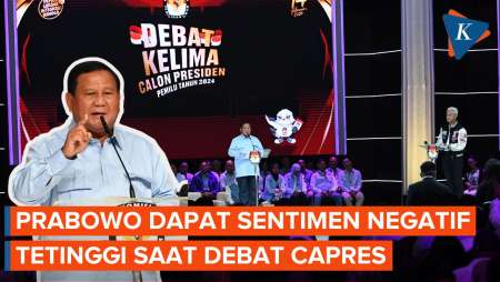 Prabowo Dapat Sentimen Negatif Saat Debat karena Selalu Bawa-bawa Makan Siang Gratis