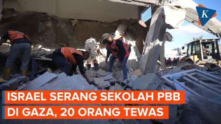 Israel Serang Sekolah PBB di Gaza Tanpa Peringatan, 20 Orang Tewas