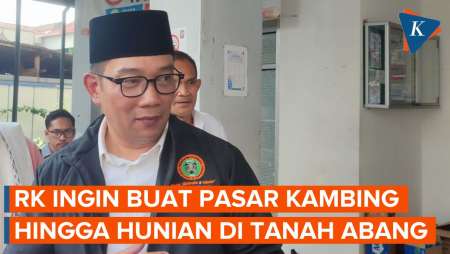 RK Ungkap Rencana Penataan Tanah Abang: Ada Pasar Kambing, Pusat Kuliner, hingga Hunian