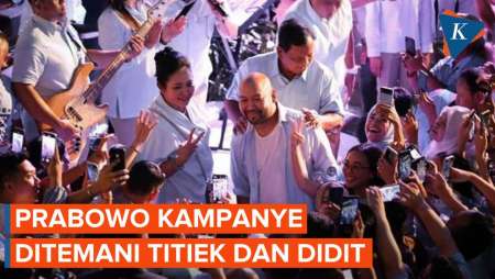 Momen Prabowo Kampanye Bareng Titiek Soeharto dan Didit