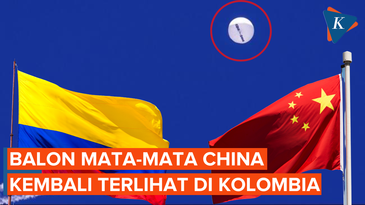 Balon Mata-mata China Terbang di Atas Kolombia