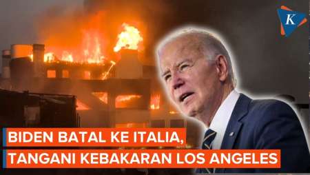 Biden Batalkan ke Italia karena Parahnya Kebakaran di Los Angeles