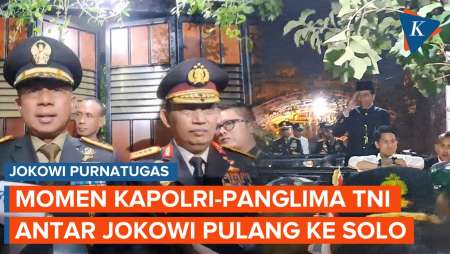 Detik-detik Jokowi Tiba di Solo, Diantar Kapolri dan Panglima TNI sampai Rumah