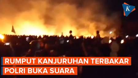 Rumput Stadion Kanjuruhan Terbakar, Ini Penjelasan Polisi