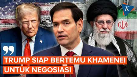 Menlu AS Klaim Trump Siap Bertemu Ayatollah Khamenei Untuk Negosiasi