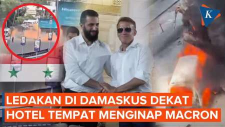 Kunjungan Macron Di Suriah Diwarnai Ledakan Di Jantung Damaskus