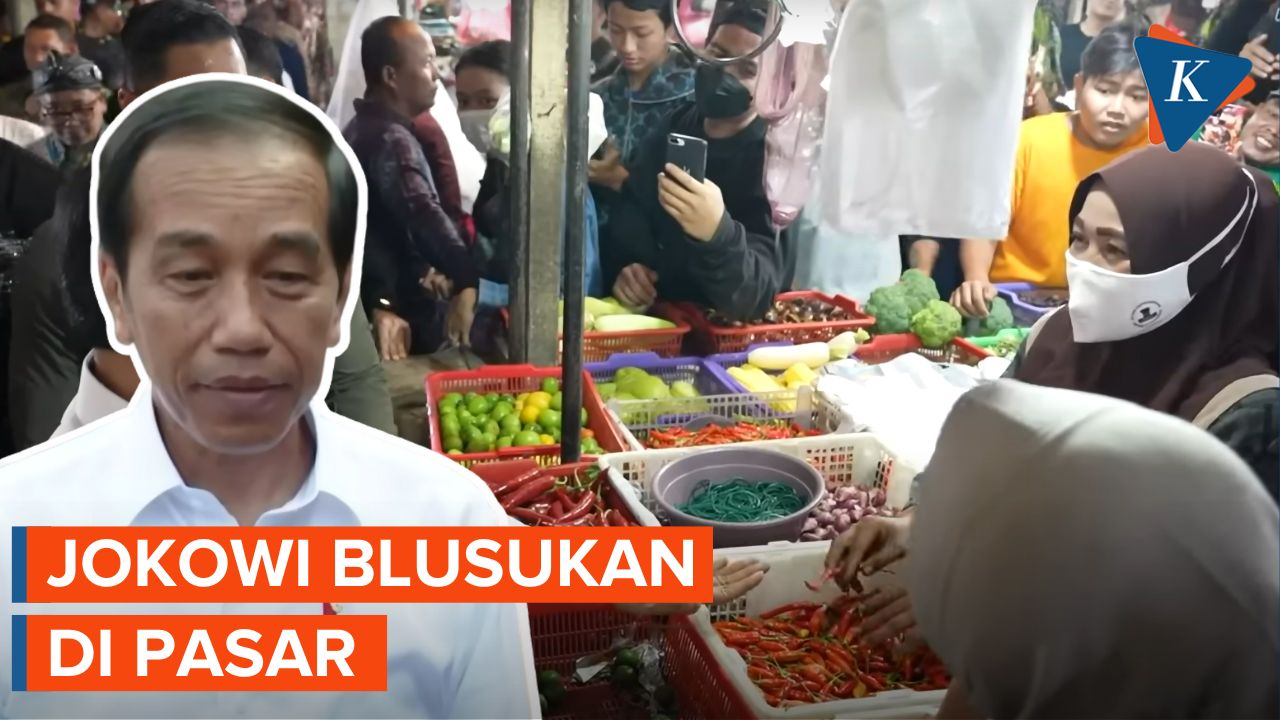 Jelang Idul Adha, Jokowi "Blusukan" Di Pasar Parungpung Bogor