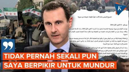 Bashar Al Assad Rilis Pernyataan Publik Pertama Pasca Digulingkan Pemberontak Suriah