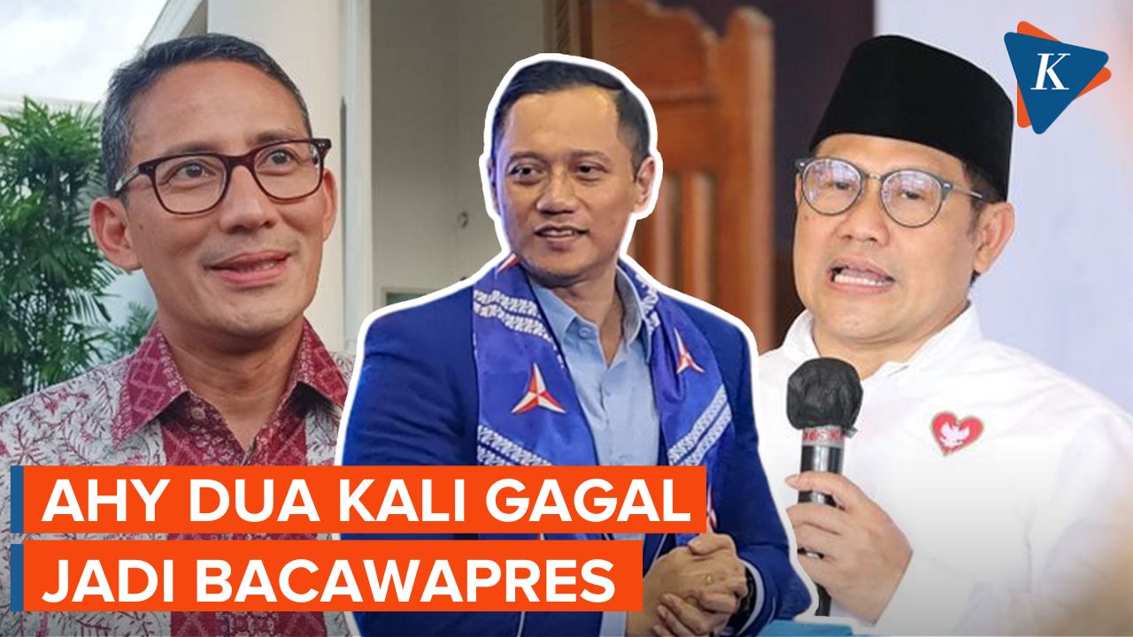 Nestapa AHY Dua Kali Gagal Jadi Bacawapres: Dulu Disalip Sandiaga, Kini Ditikung Cak Imin