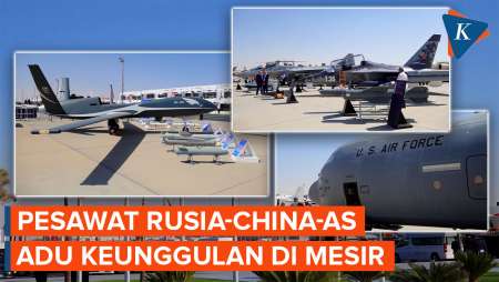 Jet Rusia dan Drone China Bertemu Pesawat AS di Mesir, Pamer Keunggulan Masing-masing