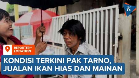 Kondisi Pesulap Pak Tarno, Jualan Ikan Hias Pakai Kursi Roda