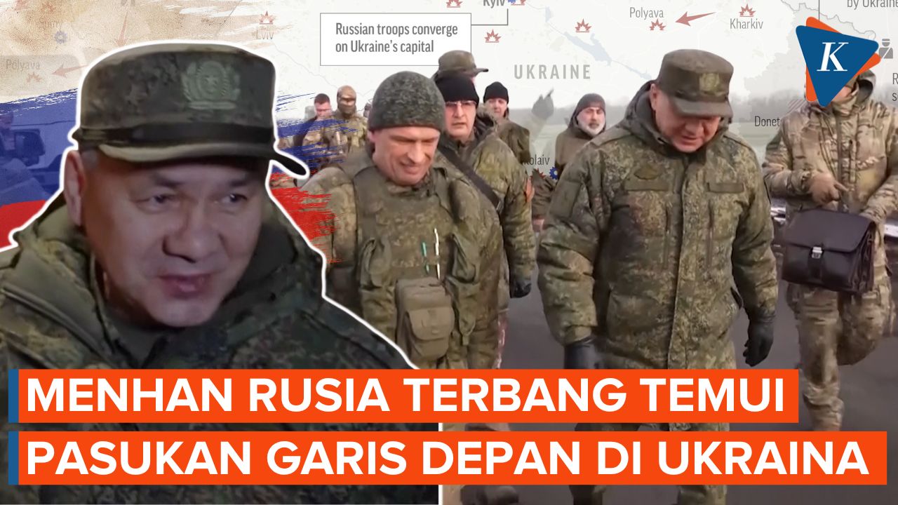 Menhan Sergei Shoigu Bertolak ke Ukraina, Kunjungi Pasukan Garis Depan Rusia