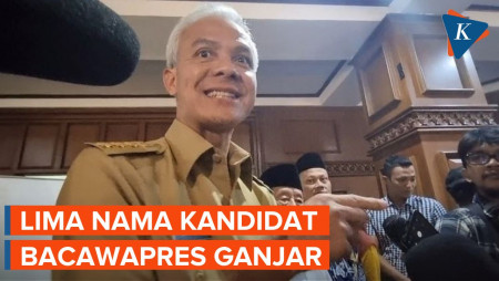 Ganjar Ngaku Cocok dengan 5 Nama Cawapres yang Disebut Puan, Siapa Saja?