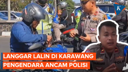 Tak Terima Ditilang, Pengendara Motor Ini Ancam Laporkan Polisi ke Jenderal