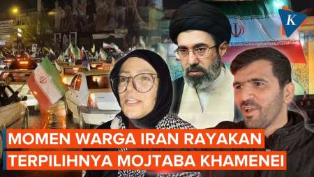 Warga di Teheran Sambut Mojtaba Khamenei Jadi Pemimpin Tertinggi Baru Iran