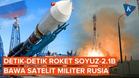Rusia Luncurkan Satelit Militer dengan Roket Soyuz-2.1b