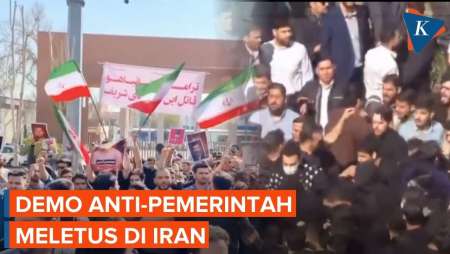 Protes Anti-Pemerintah Meletus Di Iran Jelang Perundingan Dengan AS