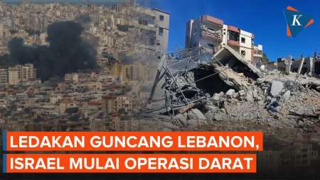 Momen Ledakan Guncang Beirut, Israel Mulai Operasi Darat ke Lebanon