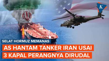 Bentrok Lagi Di Selat Hormuz, AS Hantam Tanker Iran Setelah Kapal Perangnya Dirudal