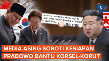 Media Asing Sorot Korsel Minta Prabowo Buka Dialog Dengan Korut, Apa Katanya?