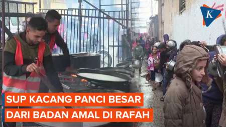 Menengok Menu Makanan Pengungsi Gaza di Selatan Rafah