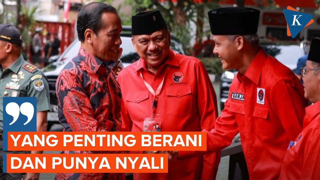 Kala Jokowi Puji Ganjar Punya Nyali Sebagai Pemimpin Saat di Rakernas PDI-P